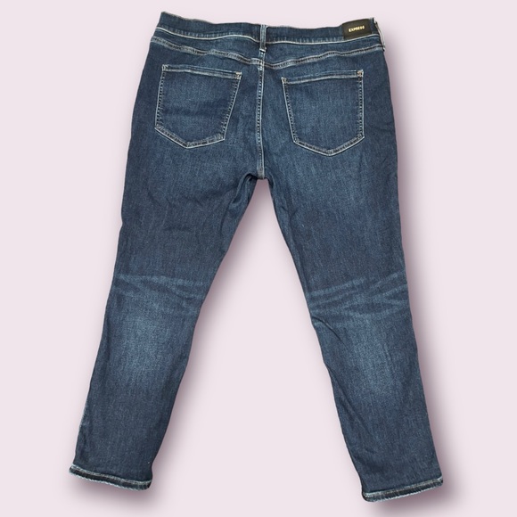 Express Mid Rise Distressed Skinny Jean - Picture 3 of 5